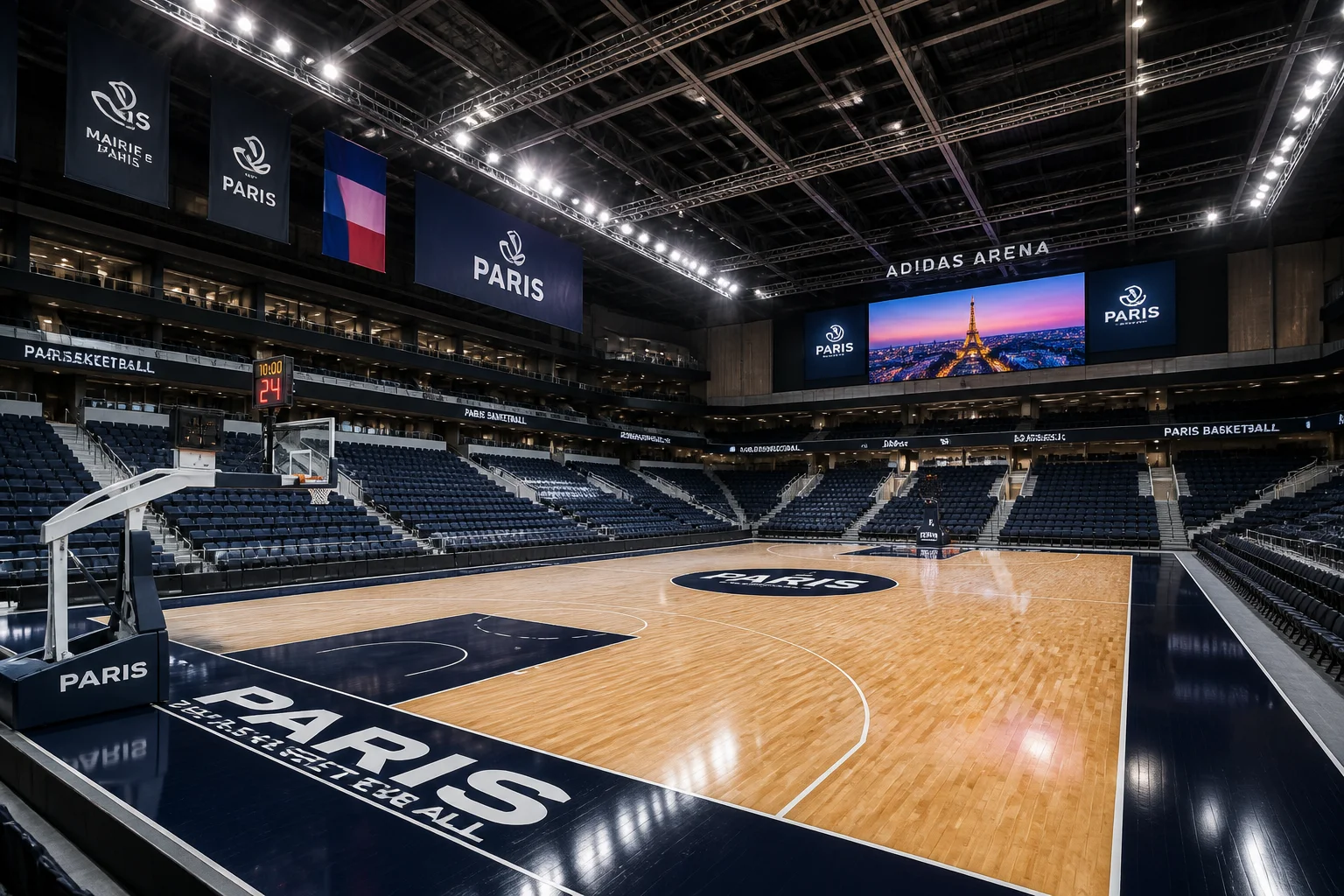 Arène sportive de Paris accueillant l'élite américaine