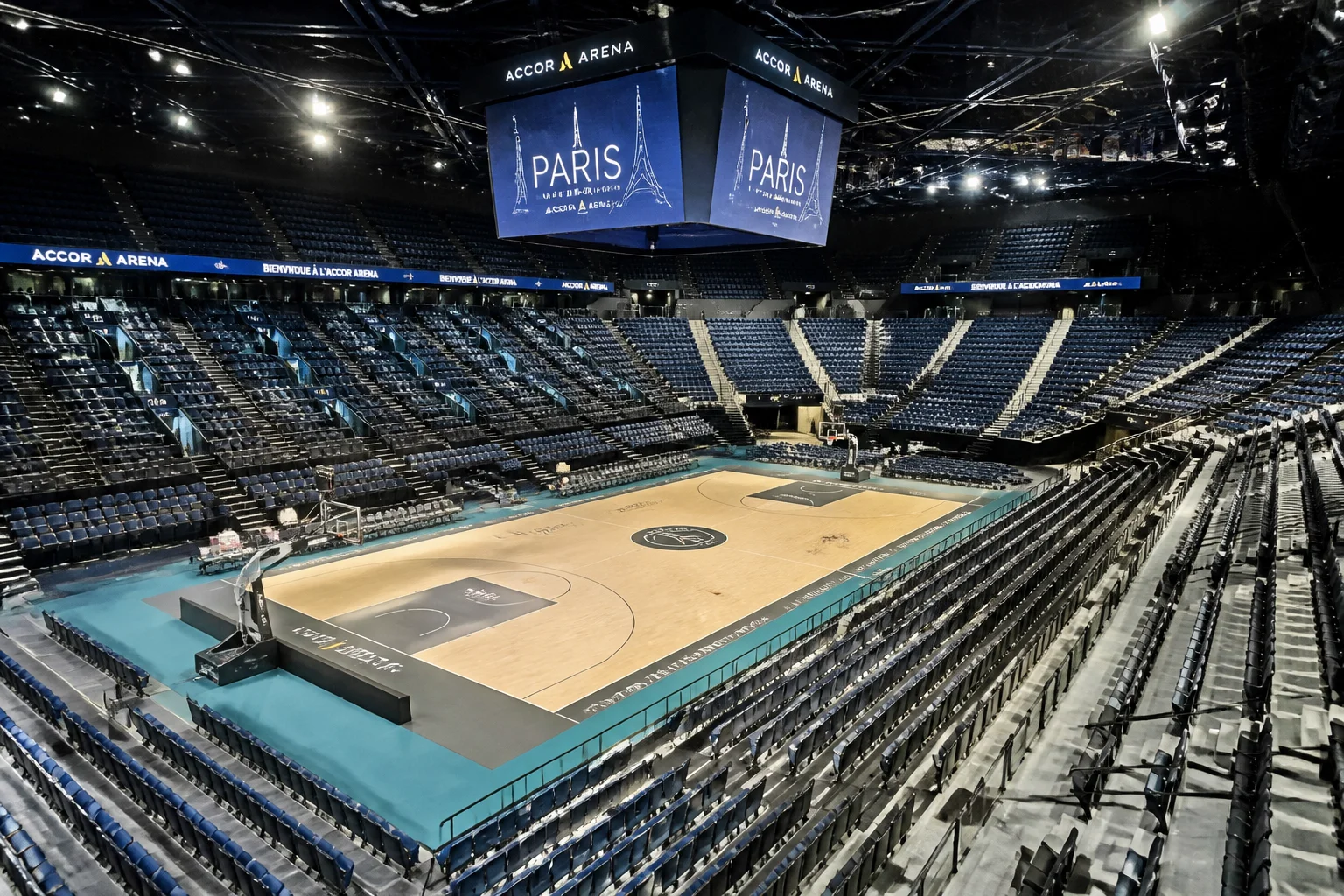 Arène sportive illuminée lors d'un grand événement